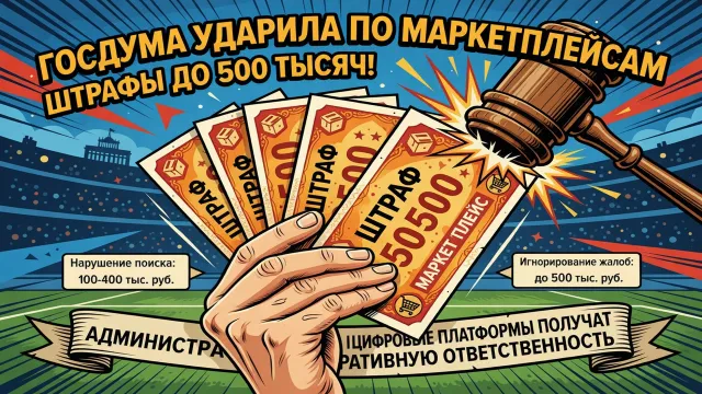 Госдума ударила по маркетплейсам. Штрафы до 500 тысяч!